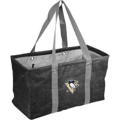 LOGO BRANDS Pittsburgh Penguins Crosshatch Picnic Caddy Tote Bag in Black