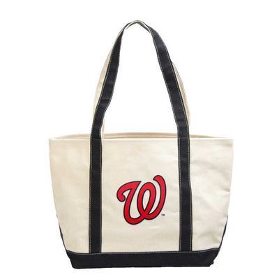 LOGO BRANDS Washington Nationals Canvas Tote Bag in Red