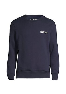 Logo French Terry Long-Sleeve Crewneck Sweatshirt