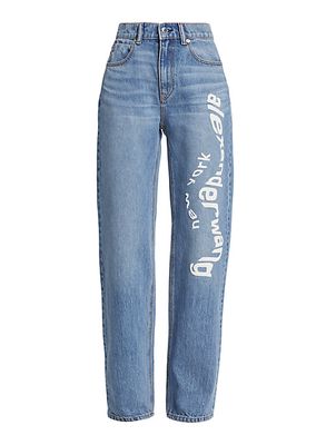 Logo High-Rise Relaxed Fit Jeans
