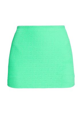 Logo Jacquard Mini Skirt