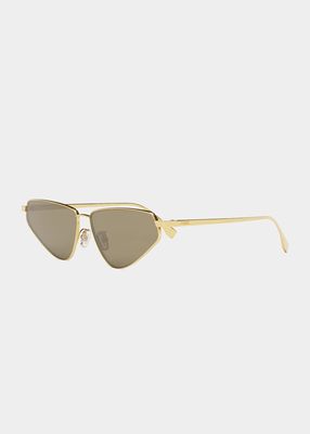 Logo Metal Cat-Eye Sunglasses