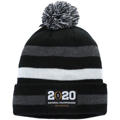 LOGOFIT Men's Black 2020 College Football Playoff National Championship Event Primetime Cuffed Knit Hat with Pom