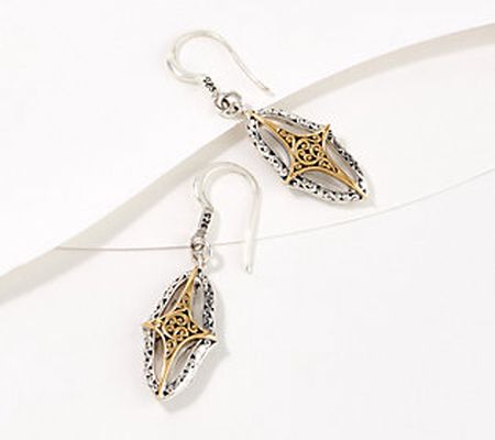 Lois Hill Sterling Silver & 18K Gold Drop Earrings