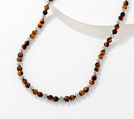 Lois Hill Stertling Silver Gemstone Beaded Necklace