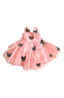Lola & the Boys Kids' Butterfly Tulle Dress in Pink
