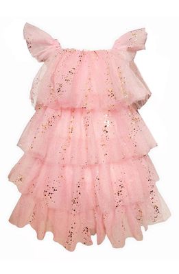 Lola & the Boys Kids' Confetti Sparkle Dress in Pink