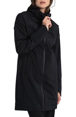 Lole Element Hooded Waterproof Raincoat in Black Beauty 