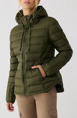 Lole Emeline Water Repellent 550 Fill Power Down Puffer Jacket in Moss 