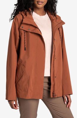 Lole Lachine Waterproof Rain Jacket in Rust 