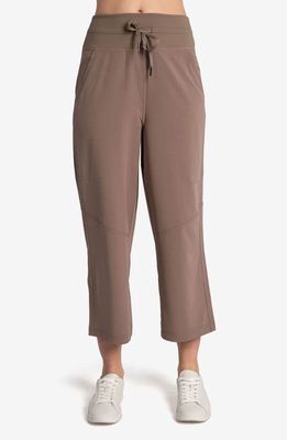 Lole Momentum Crop Drawstring Pants in Fossil 