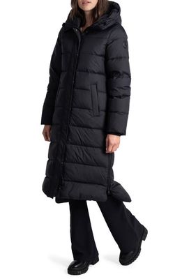 Lole Nora Hooded 700 Fill Power Down Puffer Jacket in Black Beauty