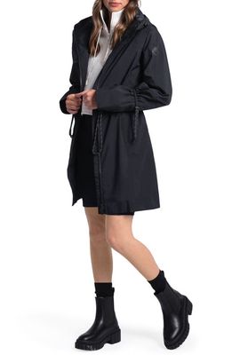 Lole Piper Waterproof Longline Raincoat in Black Beauty
