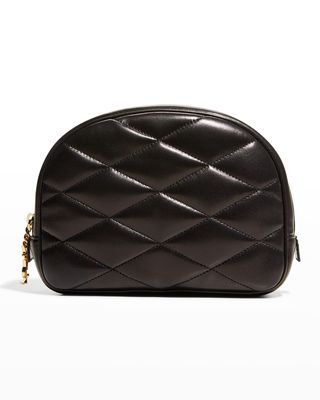 Lolita Quilted Lambskin Cosmetics Pouch Bag