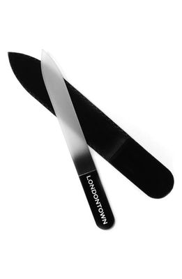 Londontown Glass Nail File in Black