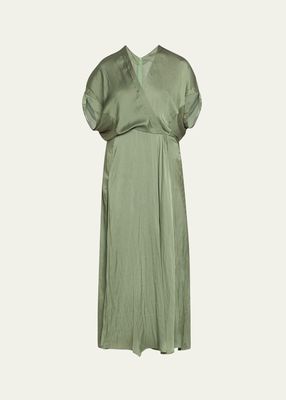 Long Aki Wave Wrap Dress