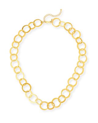 Long Circle-Link Necklace, 36"L