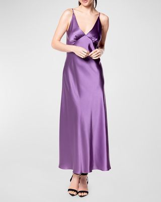 Long Silk Nightgown
