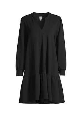 Long-Sleeve French Terry Dress
