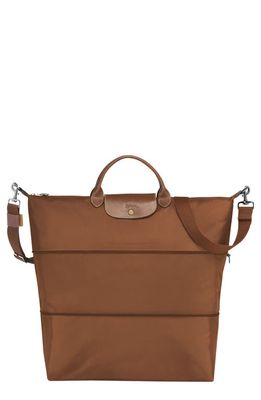 Longchamp 21-Inch Expandable Travel Bag in Cognac