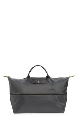 Longchamp 21-Inch Expandable Travel Bag in Steel