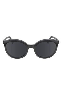 Longchamp 50mm Round Sunglasses in Black/Grey