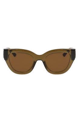 Longchamp 52mm Cat Eye Sunglasses in Khaki 