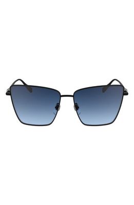 Longchamp 55mm Gradient Square Sunglasses in Black