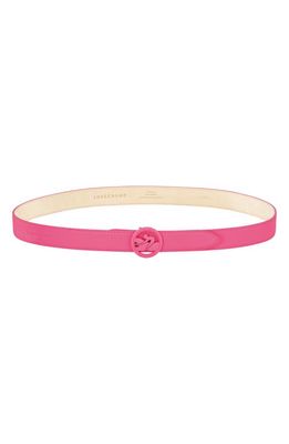 Longchamp Boxtrot Leather Belt in Candy