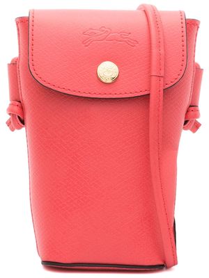 Longchamp Épure leather phone pouch - Red