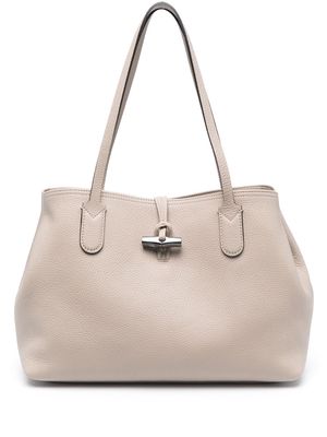 Longchamp large Roseau Essential tote bag - Neutrals