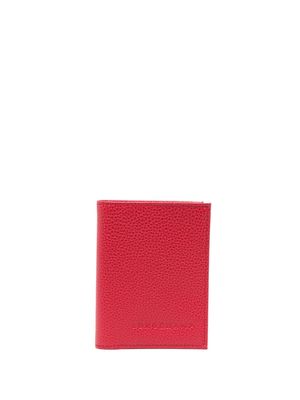 Longchamp Le Foulonné leather cardholder - Red