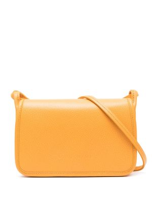 Longchamp Le Foulonné leather crossbody bag - Yellow