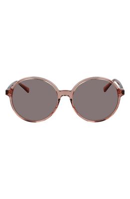 Longchamp Le Pilage 61mm Round Sunglasses in Nude