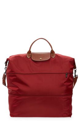 Longchamp Le Pliage 21-Inch Expandable Travel Bag in Red
