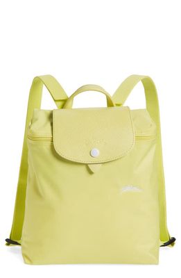 Longchamp Le Pliage Club Backpack in Yellow