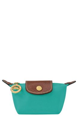 Longchamp Le Pliage Coin Purse in Turquoise