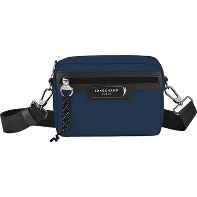 Longchamp Le Pliage Energy Green District Recycled Canvas Camera Bag in Navy 