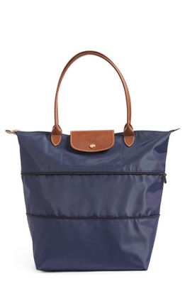 Longchamp Le Pliage Expandable Tote in Navy