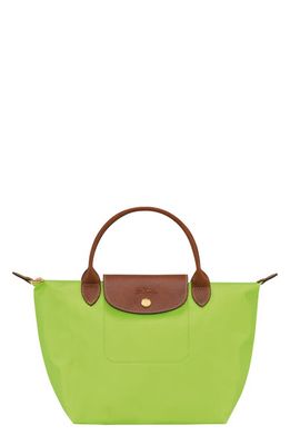 Longchamp Le Pliage Green Recycled Nylon Canvas Small Top Handle Bag