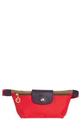 Longchamp Le Pliage Re-Play Crossbody Canvas Bag in Kiss Red