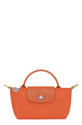 Longchamp Le Pliage Recycled Canvas Cosmetics Case in Carrot