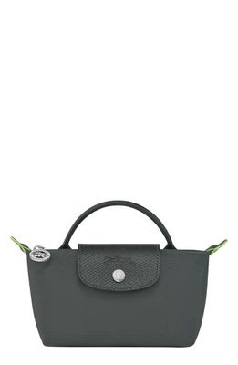 Longchamp Le Pliage Recycled Canvas Cosmetics Case in Graphite