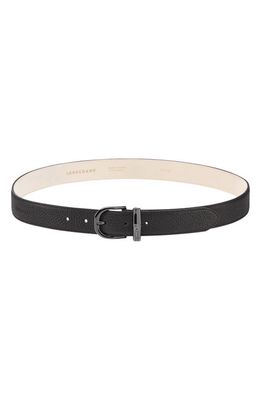 Longchamp Leather Belt in Black