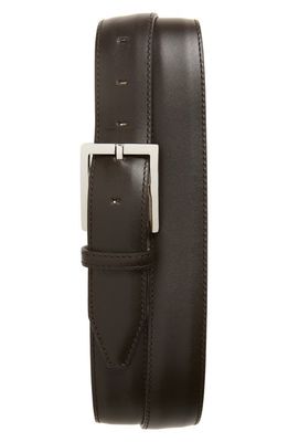 Longchamp Leather Belt in Mocha