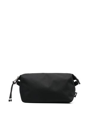 Longchamp logo-print wash bag - Black