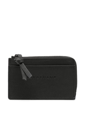 Longchamp Longchamp 3D leather cardholder - Black