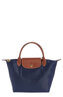 Longchamp 'Mini Le Pliage' Handbag in Marine
