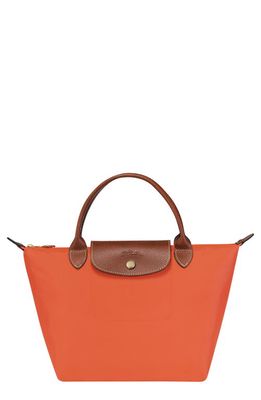 Longchamp 'Mini Le Pliage' Handbag in Orange/Orange