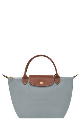 Longchamp 'Mini Le Pliage' Handbag in Steel